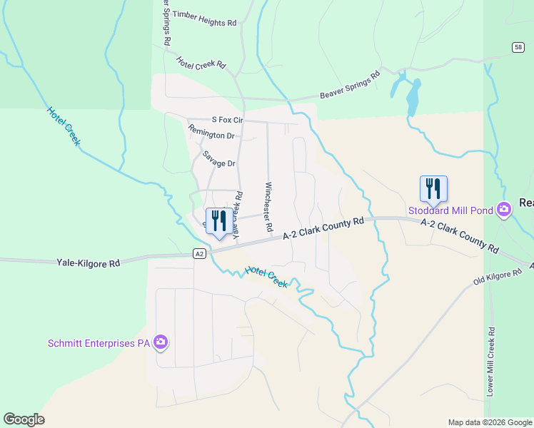 map of restaurants, bars, coffee shops, grocery stores, and more near 4098 Winchester in Island Park