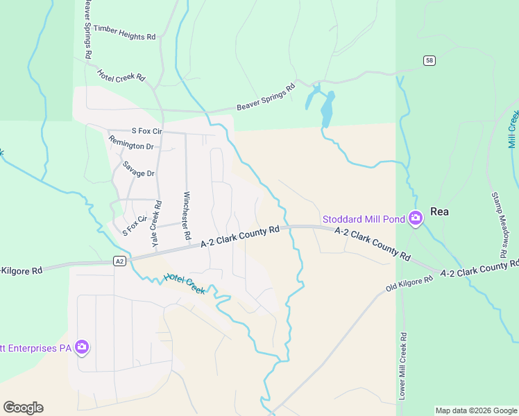 map of restaurants, bars, coffee shops, grocery stores, and more near 3555 Yale Kilgore Road in Island Park