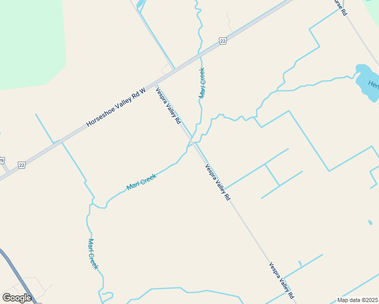 map of restaurants, bars, coffee shops, grocery stores, and more near 1100 Vespra Valley Road in Springwater