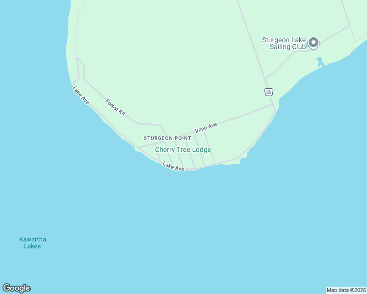map of restaurants, bars, coffee shops, grocery stores, and more near 10 4th Street in Kawartha Lakes
