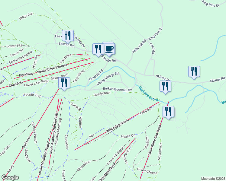 map of restaurants, bars, coffee shops, grocery stores, and more near 8 Fall Line Drive in Newry
