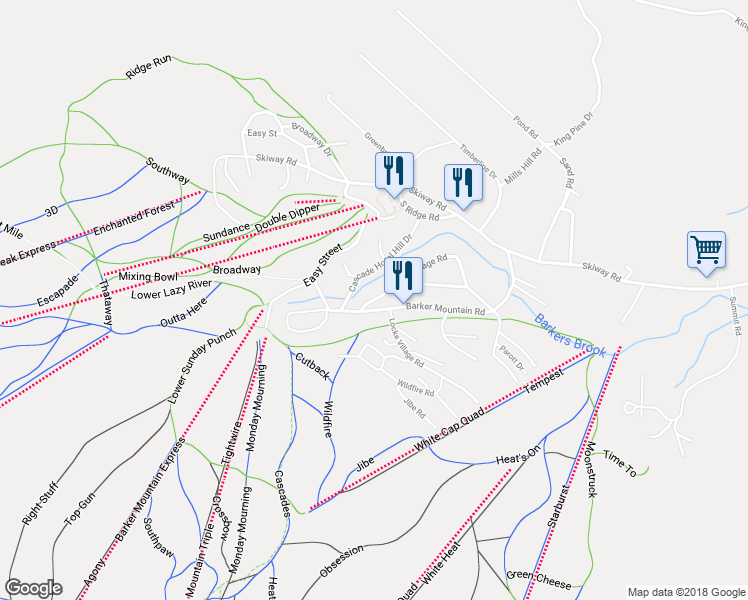 map of restaurants, bars, coffee shops, grocery stores, and more near 39 Viking Village Road in Newry