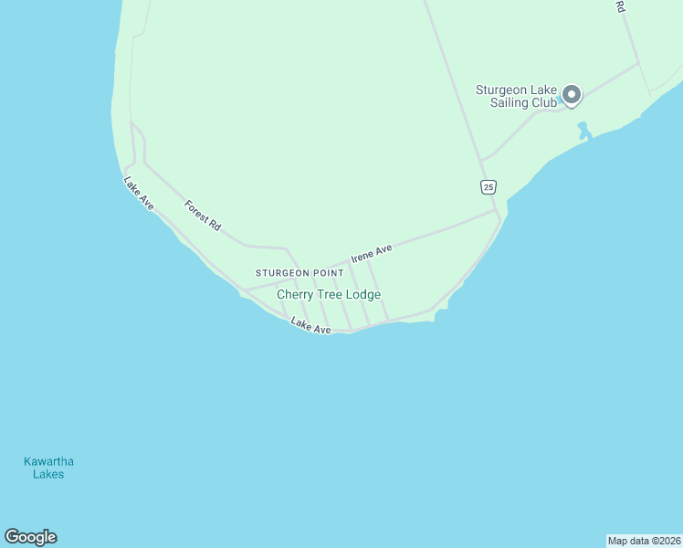 map of restaurants, bars, coffee shops, grocery stores, and more near 10 4th Street in Kawartha Lakes