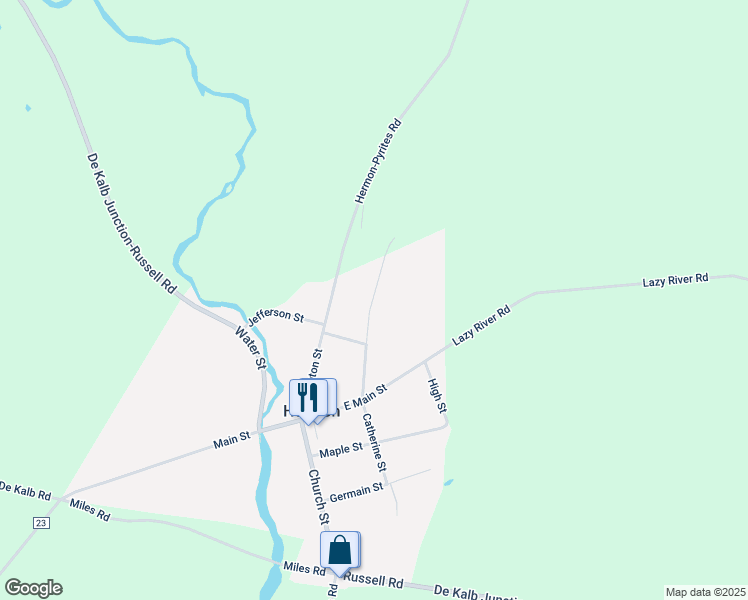 map of restaurants, bars, coffee shops, grocery stores, and more near 113-117 Washington Street in Hermon