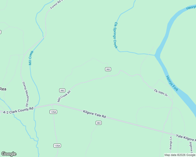 map of restaurants, bars, coffee shops, grocery stores, and more near Mill Creek Road in Island Park