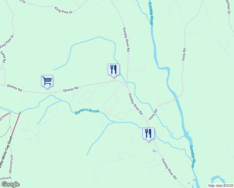 map of restaurants, bars, coffee shops, grocery stores, and more near 27 Follamsbee Road in Newry