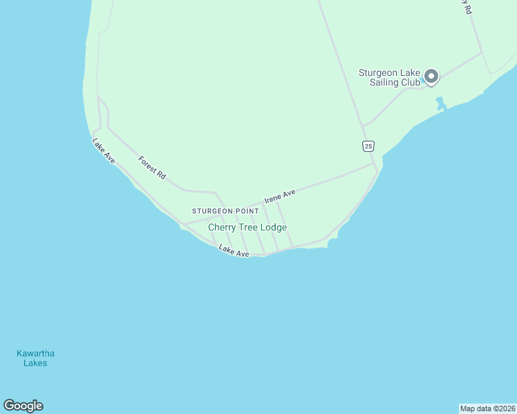 map of restaurants, bars, coffee shops, grocery stores, and more near 10 4th Street in Kawartha Lakes