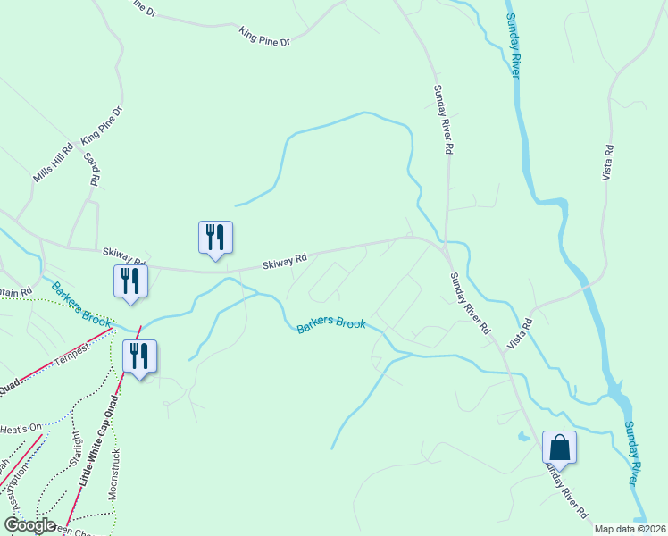 map of restaurants, bars, coffee shops, grocery stores, and more near 12 Atherton Drive in Newry