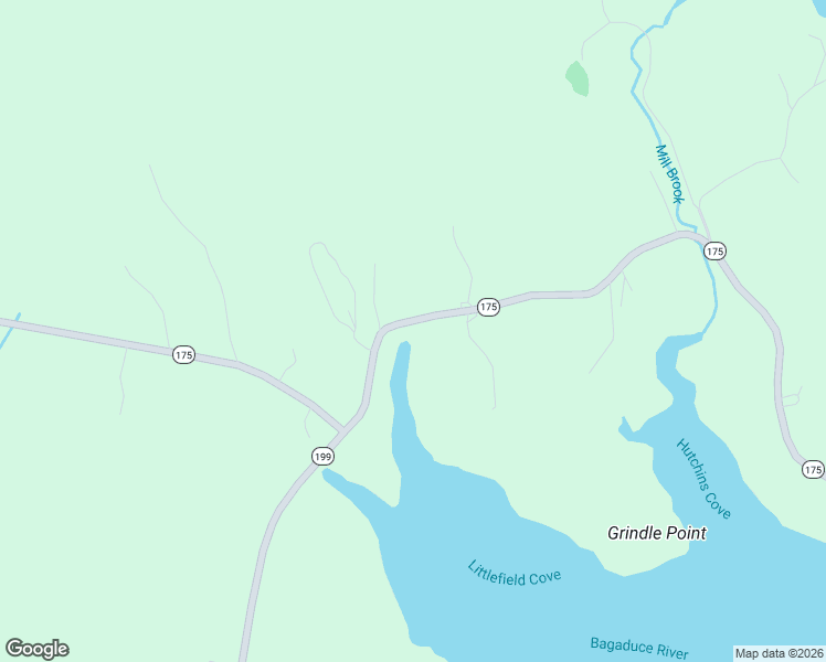 map of restaurants, bars, coffee shops, grocery stores, and more near 371 Bayview Road in Penobscot