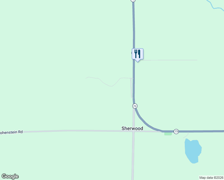 map of restaurants, bars, coffee shops, grocery stores, and more near W967 Campfire Road in Granton