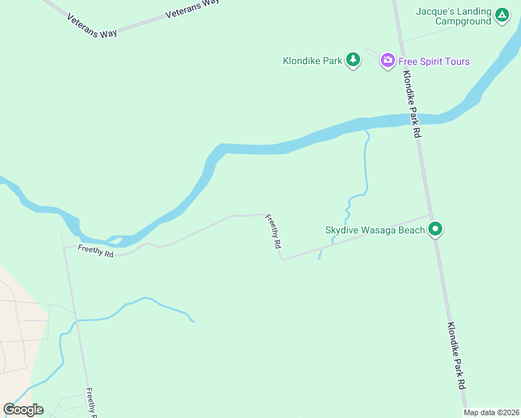 map of restaurants, bars, coffee shops, grocery stores, and more near 174 Freethy Road in Wasaga Beach