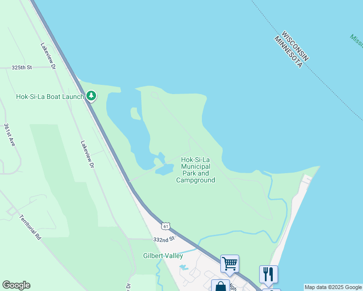 map of restaurants, bars, coffee shops, grocery stores, and more near 2500 U.S. 61 in Lake City