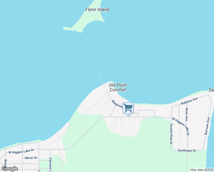 map of restaurants, bars, coffee shops, grocery stores, and more near 103 Magnolia Avenue in Roscommon