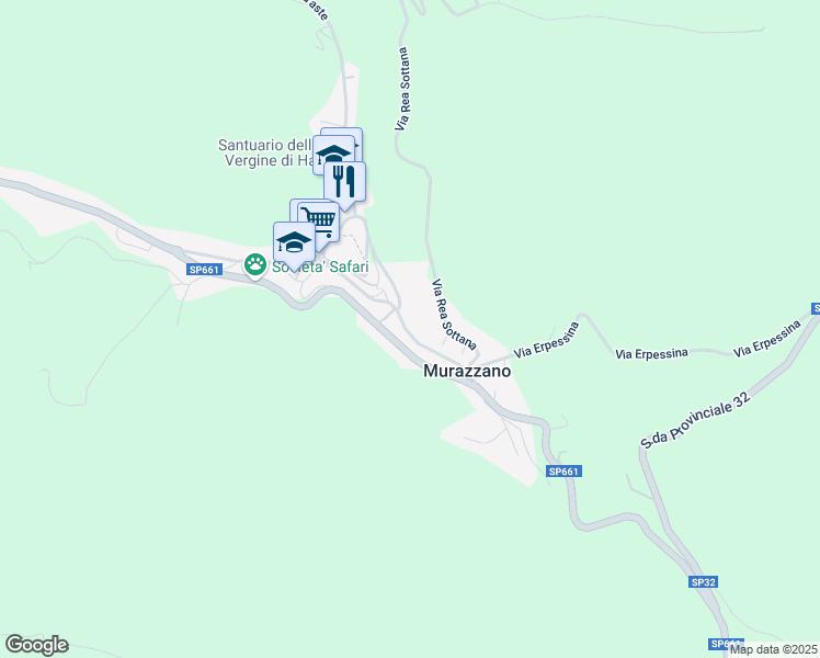 map of restaurants, bars, coffee shops, grocery stores, and more near 83 Via Lorenzo Bruno in Murazzano