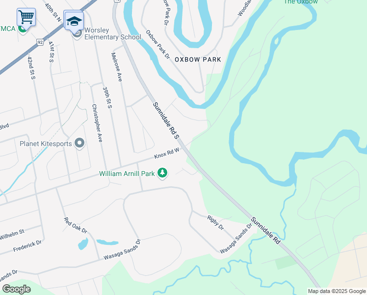 map of restaurants, bars, coffee shops, grocery stores, and more near in Wasaga Beach
