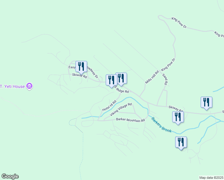 map of restaurants, bars, coffee shops, grocery stores, and more near 15 South Ridge Road in Newry