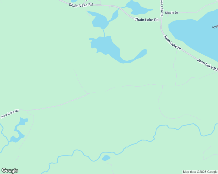 map of restaurants, bars, coffee shops, grocery stores, and more near 7772-7778 Jose Lake Road in South Branch