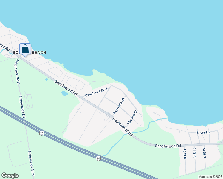 map of restaurants, bars, coffee shops, grocery stores, and more near 37 Marilyn Avenue North in Wasaga Beach