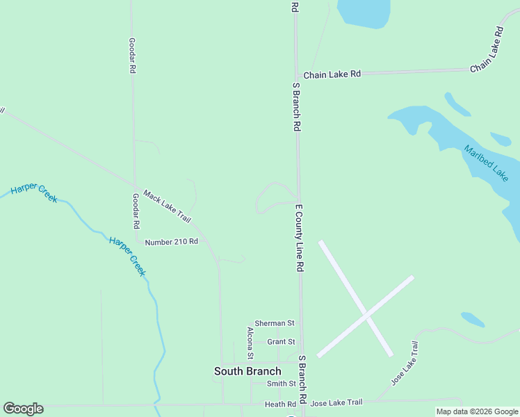 map of restaurants, bars, coffee shops, grocery stores, and more near in South Branch