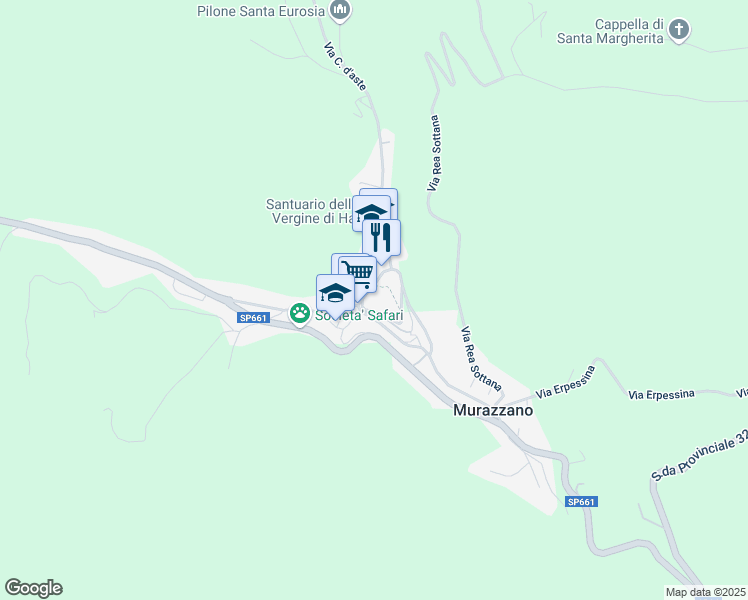 map of restaurants, bars, coffee shops, grocery stores, and more near in Murazzano