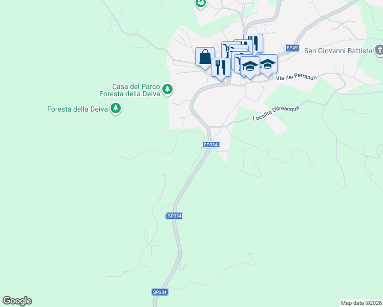 map of restaurants, bars, coffee shops, grocery stores, and more near 1 Località Prato in Sassello