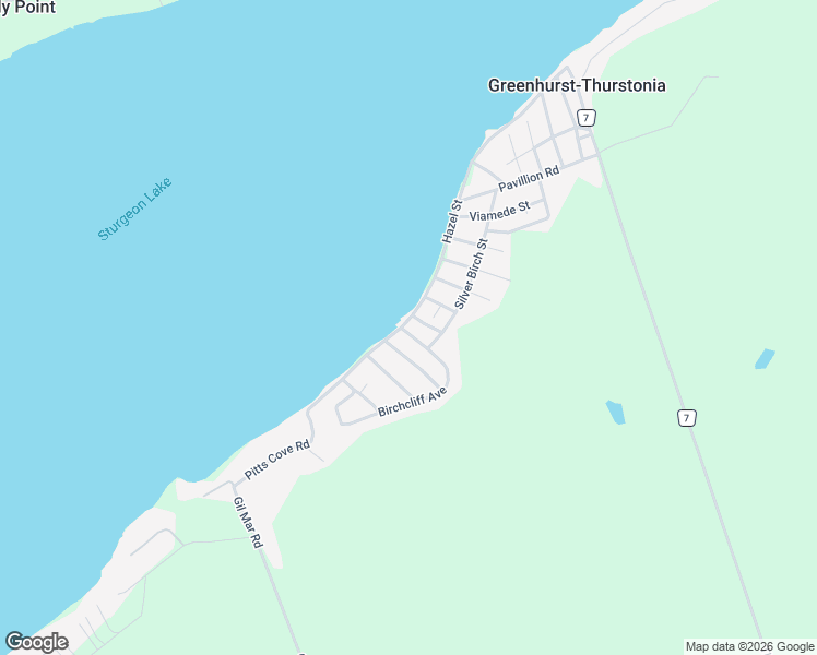 map of restaurants, bars, coffee shops, grocery stores, and more near 111 Hazel Street in Kawartha Lakes