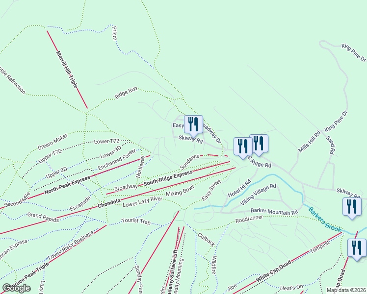 map of restaurants, bars, coffee shops, grocery stores, and more near 8 Fall Line Drive in Newry