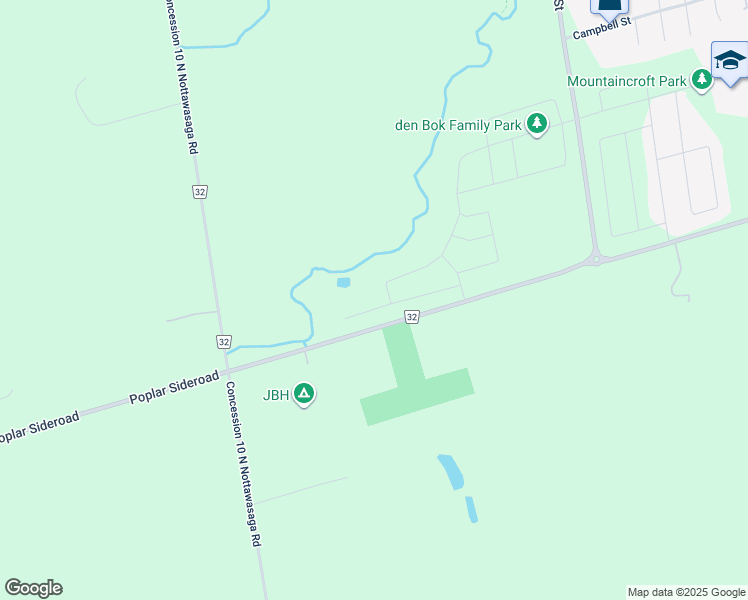 map of restaurants, bars, coffee shops, grocery stores, and more near 8026 County Road 32 in Collingwood