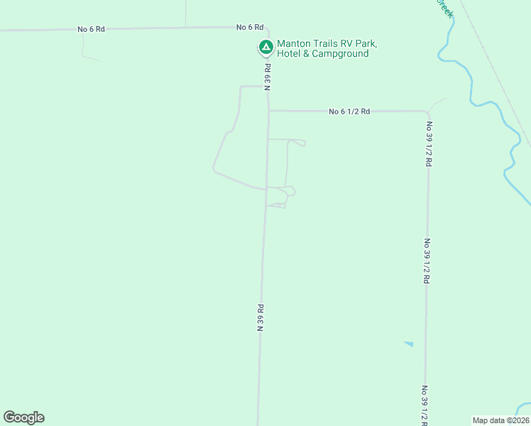 map of restaurants, bars, coffee shops, grocery stores, and more near 9451 North 39 Road in Manton