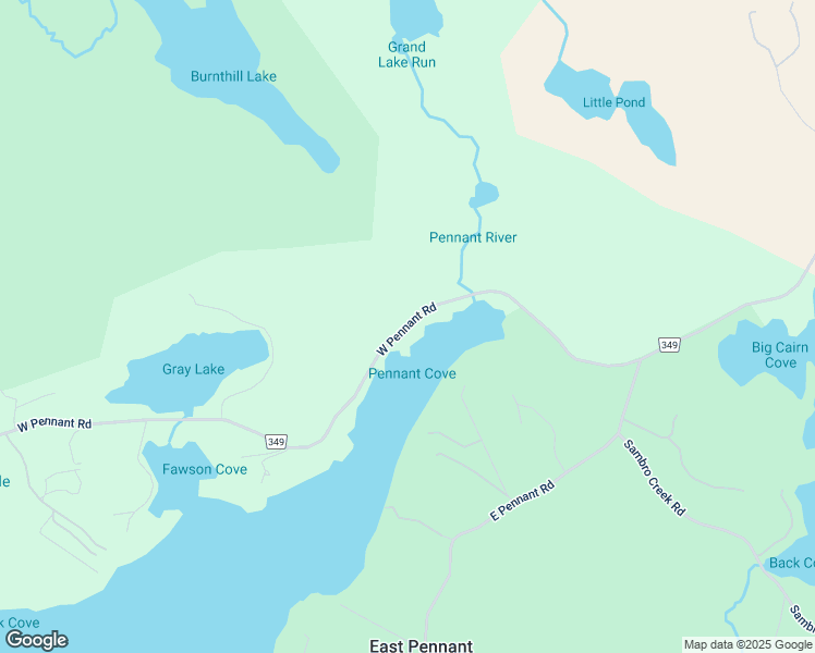 map of restaurants, bars, coffee shops, grocery stores, and more near Highway 349 in Halifax Regional Municipality