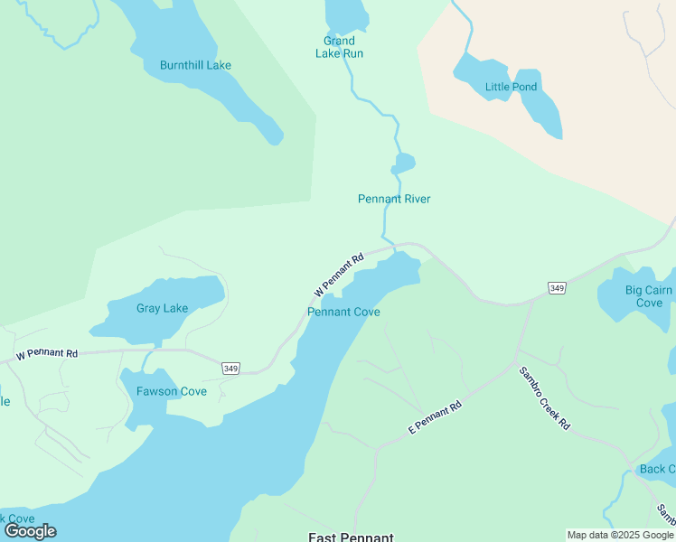map of restaurants, bars, coffee shops, grocery stores, and more near Highway 349 in Halifax Regional Municipality