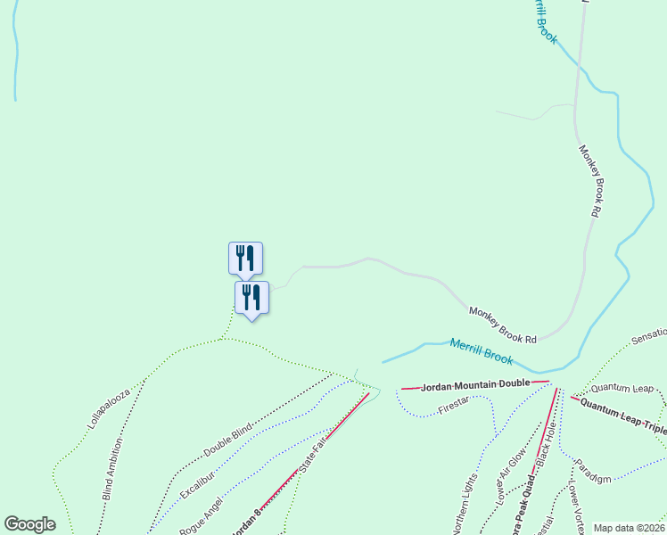 map of restaurants, bars, coffee shops, grocery stores, and more near 119 Monkey Brook Road in Newry
