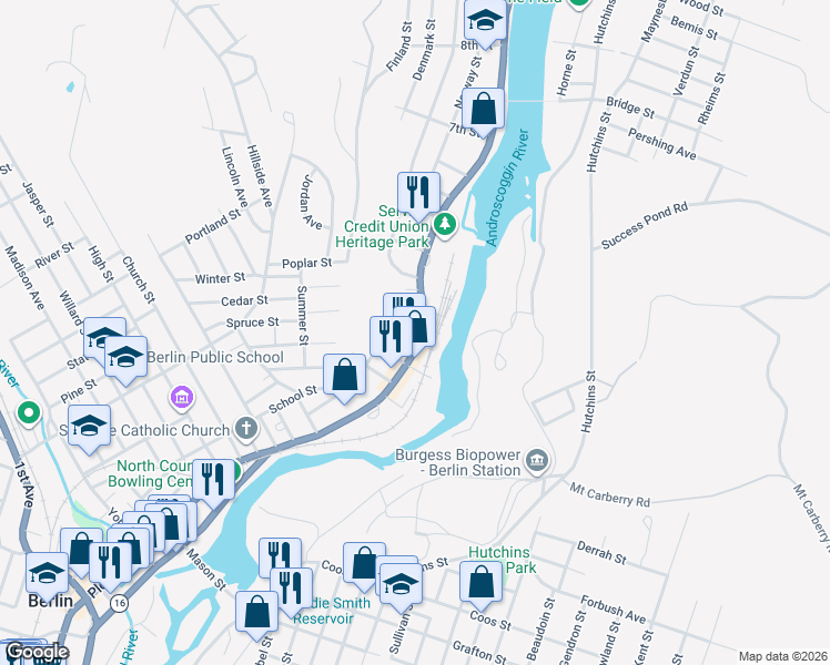 map of restaurants, bars, coffee shops, grocery stores, and more near in Berlin