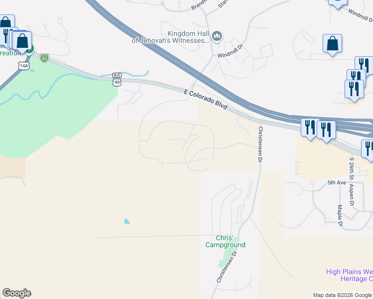 map of restaurants, bars, coffee shops, grocery stores, and more near in Spearfish