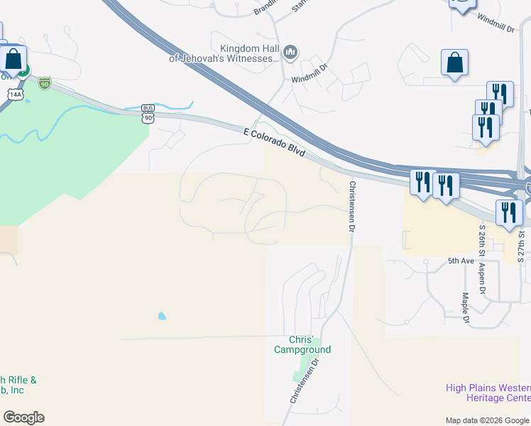 map of restaurants, bars, coffee shops, grocery stores, and more near in Spearfish