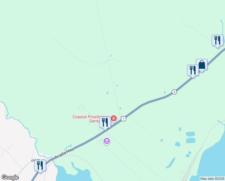 map of restaurants, bars, coffee shops, grocery stores, and more near 54 Turnpike Road in Searsport