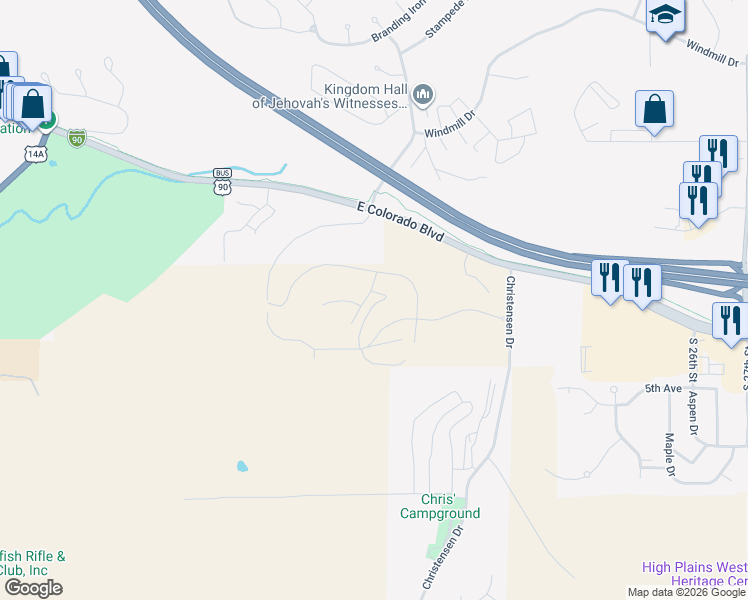 map of restaurants, bars, coffee shops, grocery stores, and more near in Spearfish