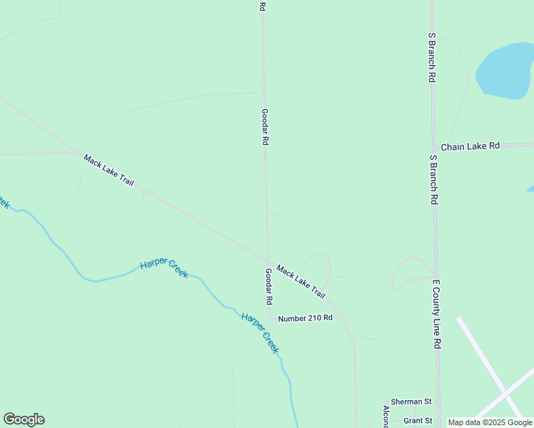 map of restaurants, bars, coffee shops, grocery stores, and more near 5542 Goodar Road in South Branch
