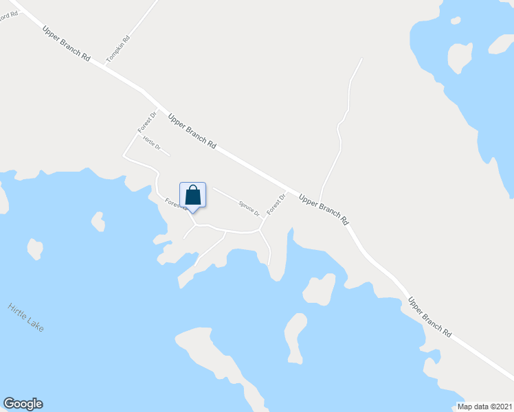 map of restaurants, bars, coffee shops, grocery stores, and more near 16 Spruce Drive in New Germany