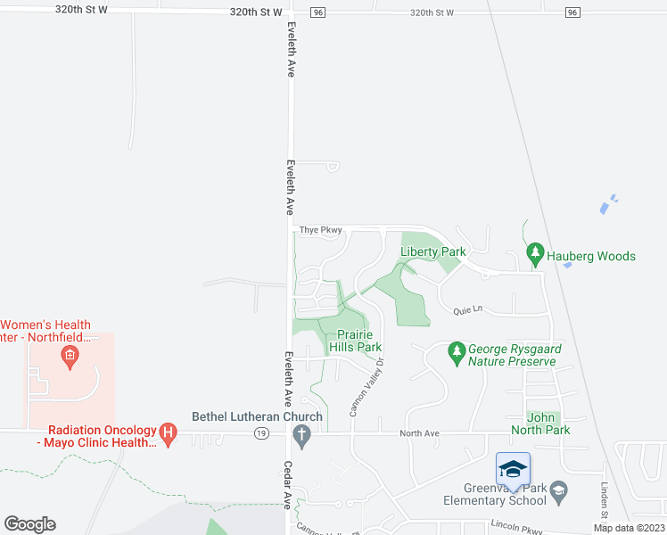 map of restaurants, bars, coffee shops, grocery stores, and more near 1608 Independence Drive in Northfield