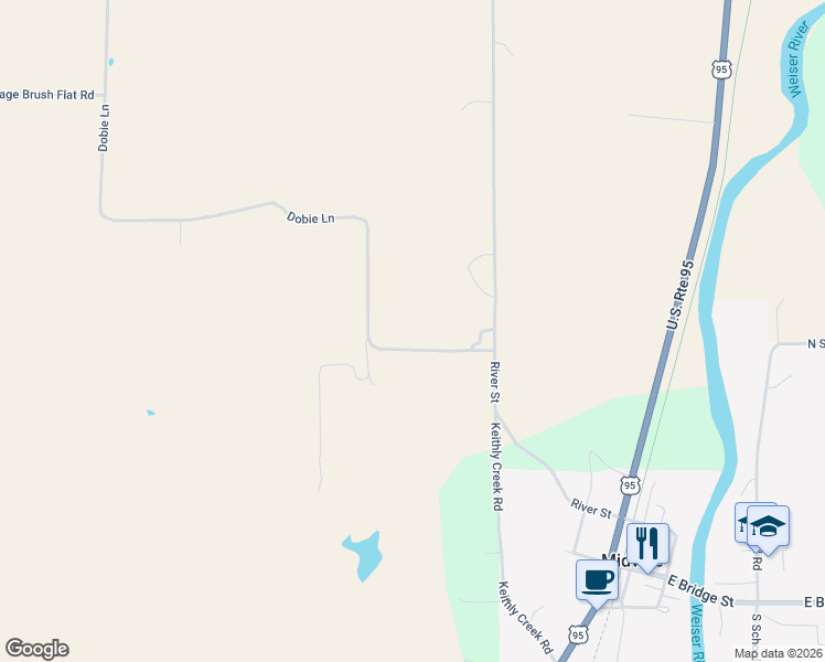 map of restaurants, bars, coffee shops, grocery stores, and more near 2240 Waite Road in Midvale