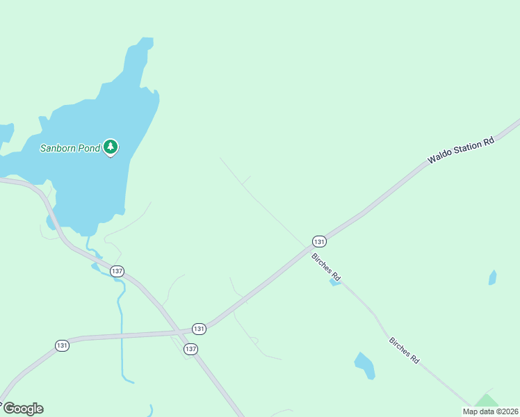 map of restaurants, bars, coffee shops, grocery stores, and more near Old County Road in Waldo