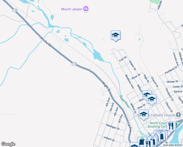 map of restaurants, bars, coffee shops, grocery stores, and more near 313 Wight Street in Berlin
