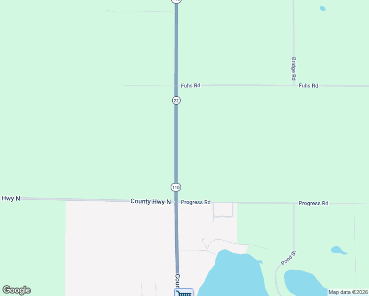 map of restaurants, bars, coffee shops, grocery stores, and more near N6590 Wisconsin 22 in Manawa