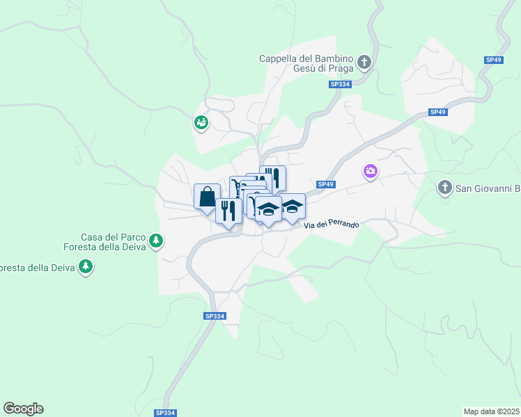 map of restaurants, bars, coffee shops, grocery stores, and more near in Sassello