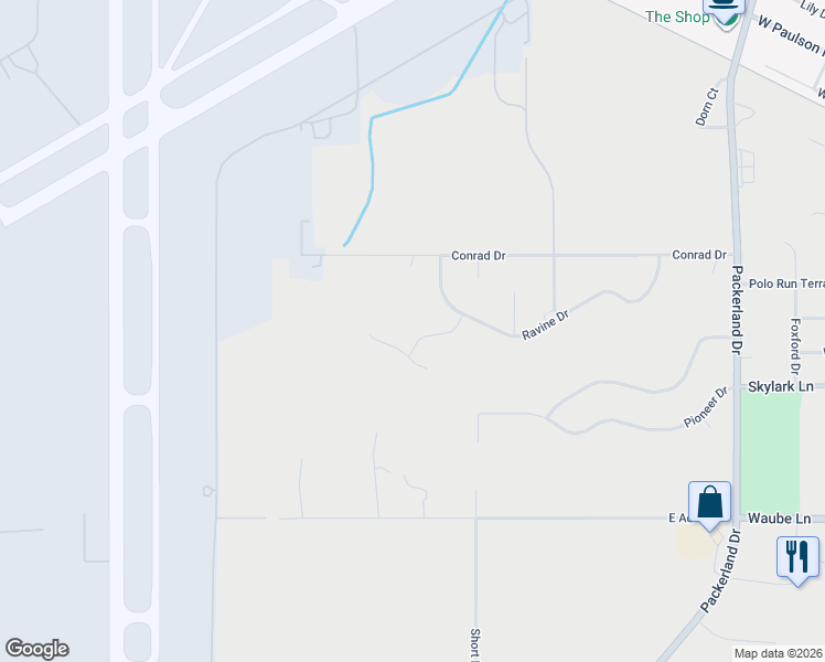 map of restaurants, bars, coffee shops, grocery stores, and more near 2418 Ravine Court in Hobart