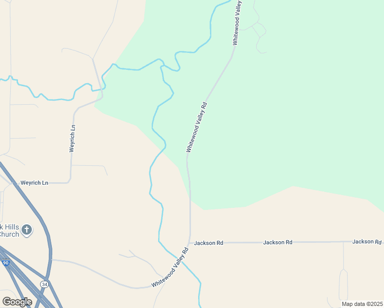 map of restaurants, bars, coffee shops, grocery stores, and more near 20164 Whitewood Valley Road in Whitewood