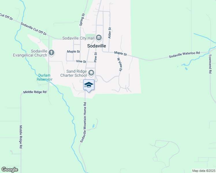 map of restaurants, bars, coffee shops, grocery stores, and more near 38240 Saint Louis Street in Lebanon