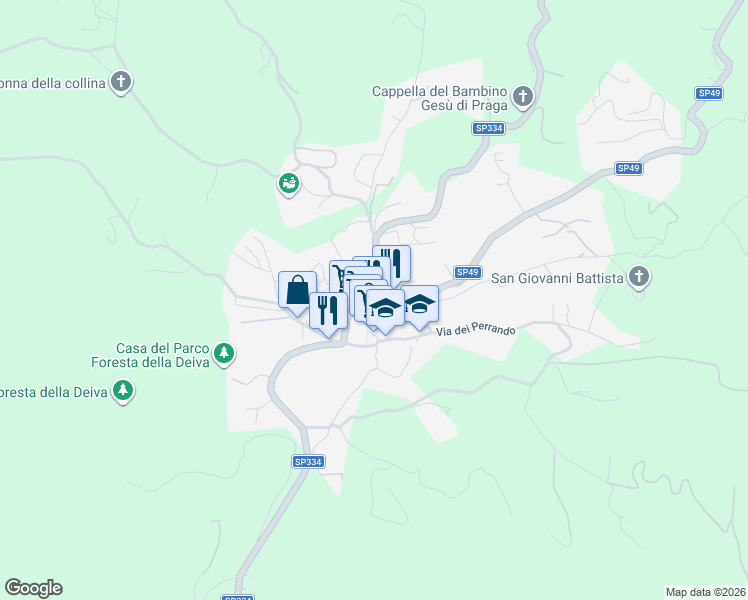 map of restaurants, bars, coffee shops, grocery stores, and more near 9 Piazza Giacomo Rolla Avvocato in Sassello