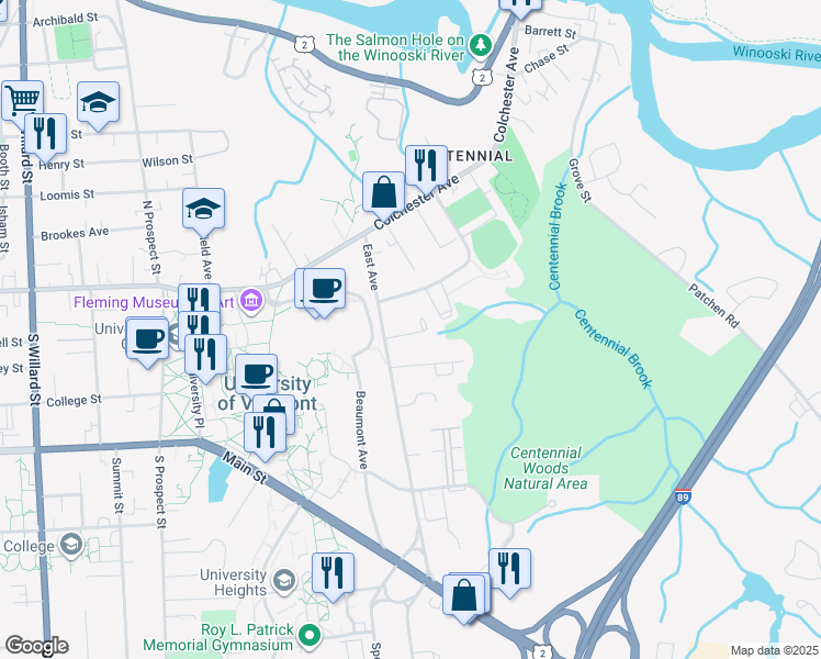 map of restaurants, bars, coffee shops, grocery stores, and more near 28 Case Parkway in Burlington
